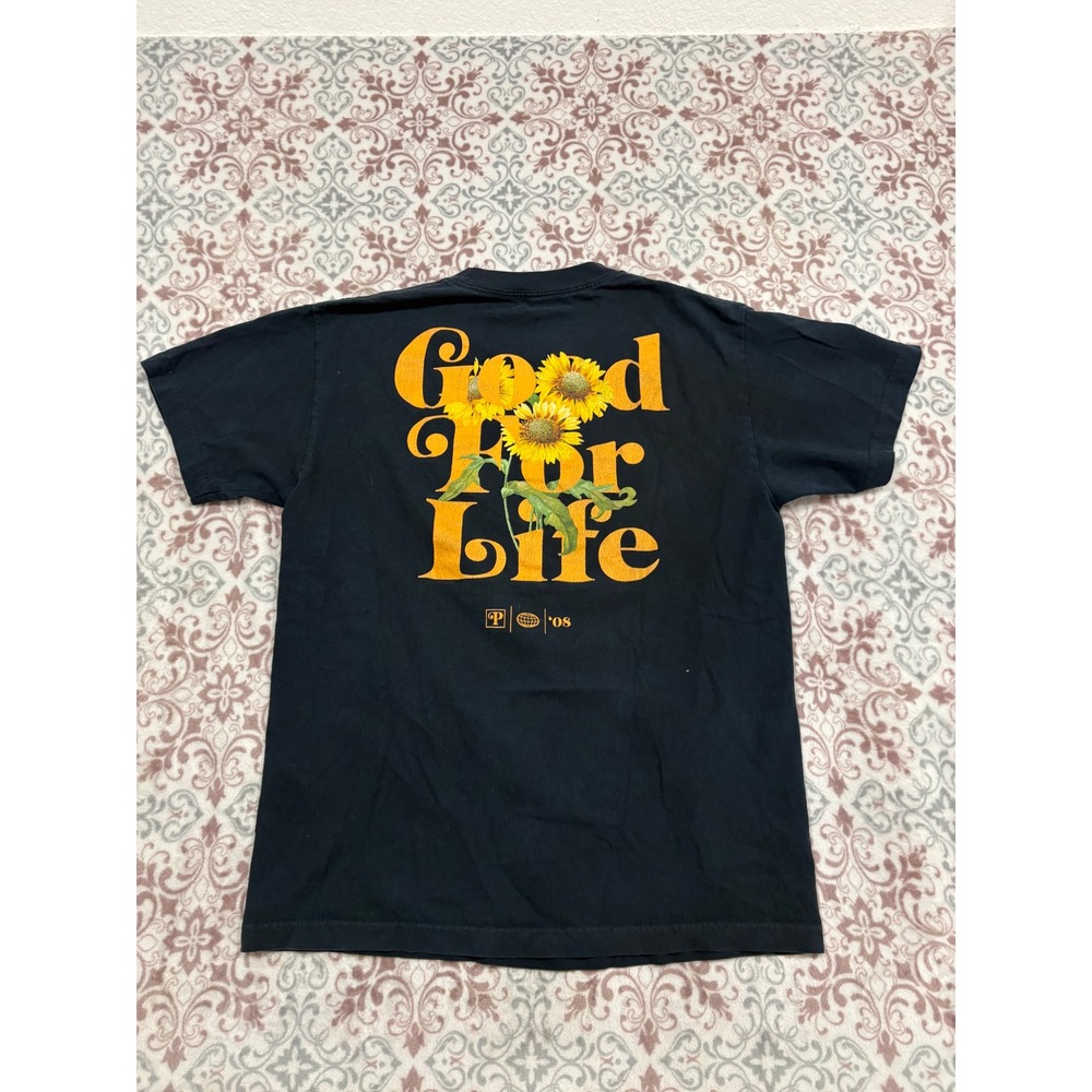 Primitive Skateboarding Mens Black Good For Life Sunflower Graphic TShirt Size M